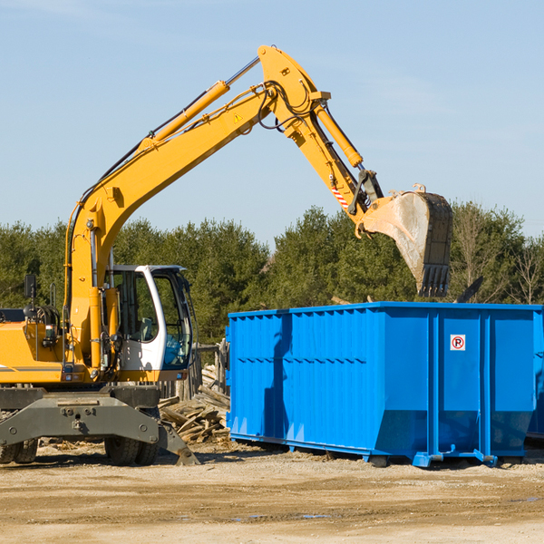 can i choose the location where the residential dumpster will be placed in Scotland